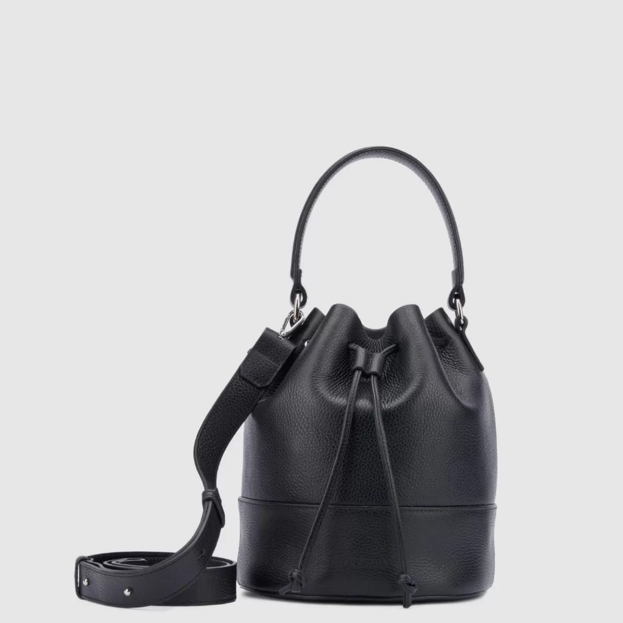 Aquatalia Handbags | Bari Bucket Black