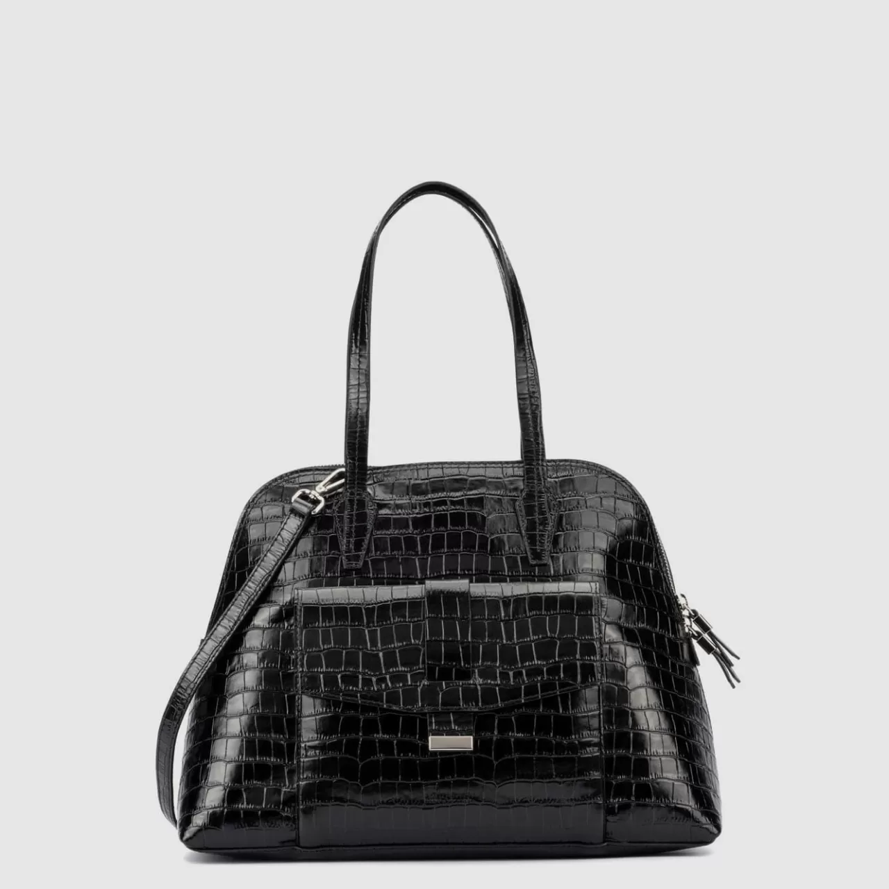 Aquatalia Handbags | Florence Top Handle Black