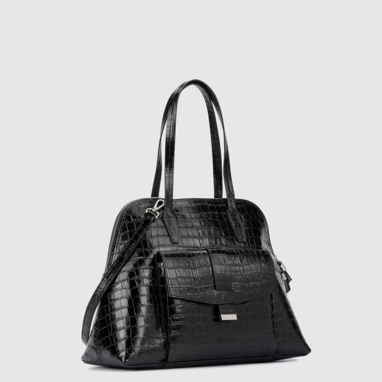 Aquatalia Handbags | Florence Top Handle Black