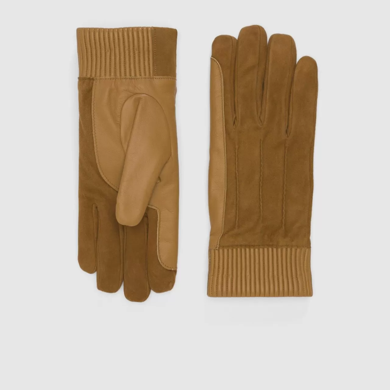 Aquatalia Gloves | Leather Cuff Glove Camel