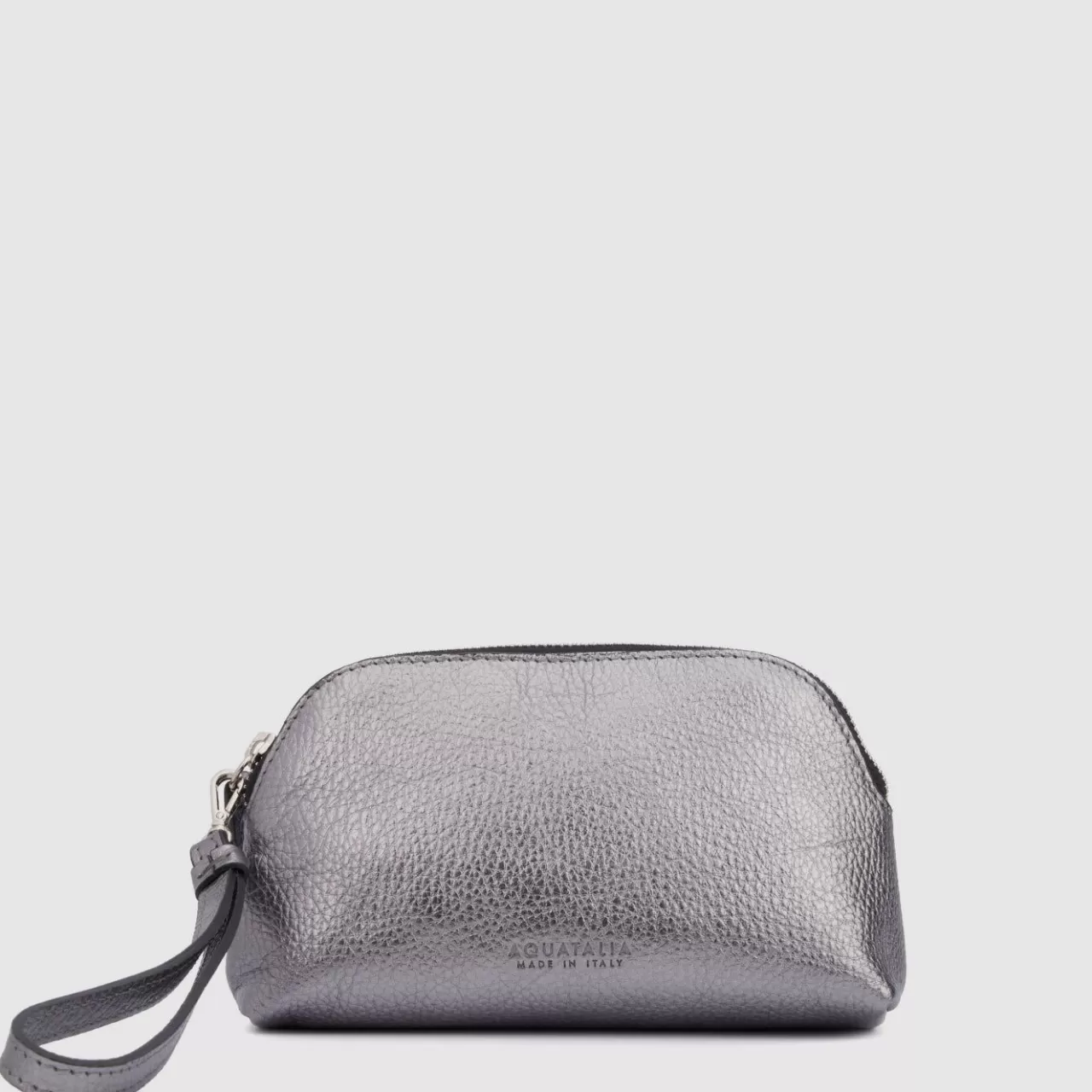 Aquatalia Handbags | Medium Zip Wristlet Silver