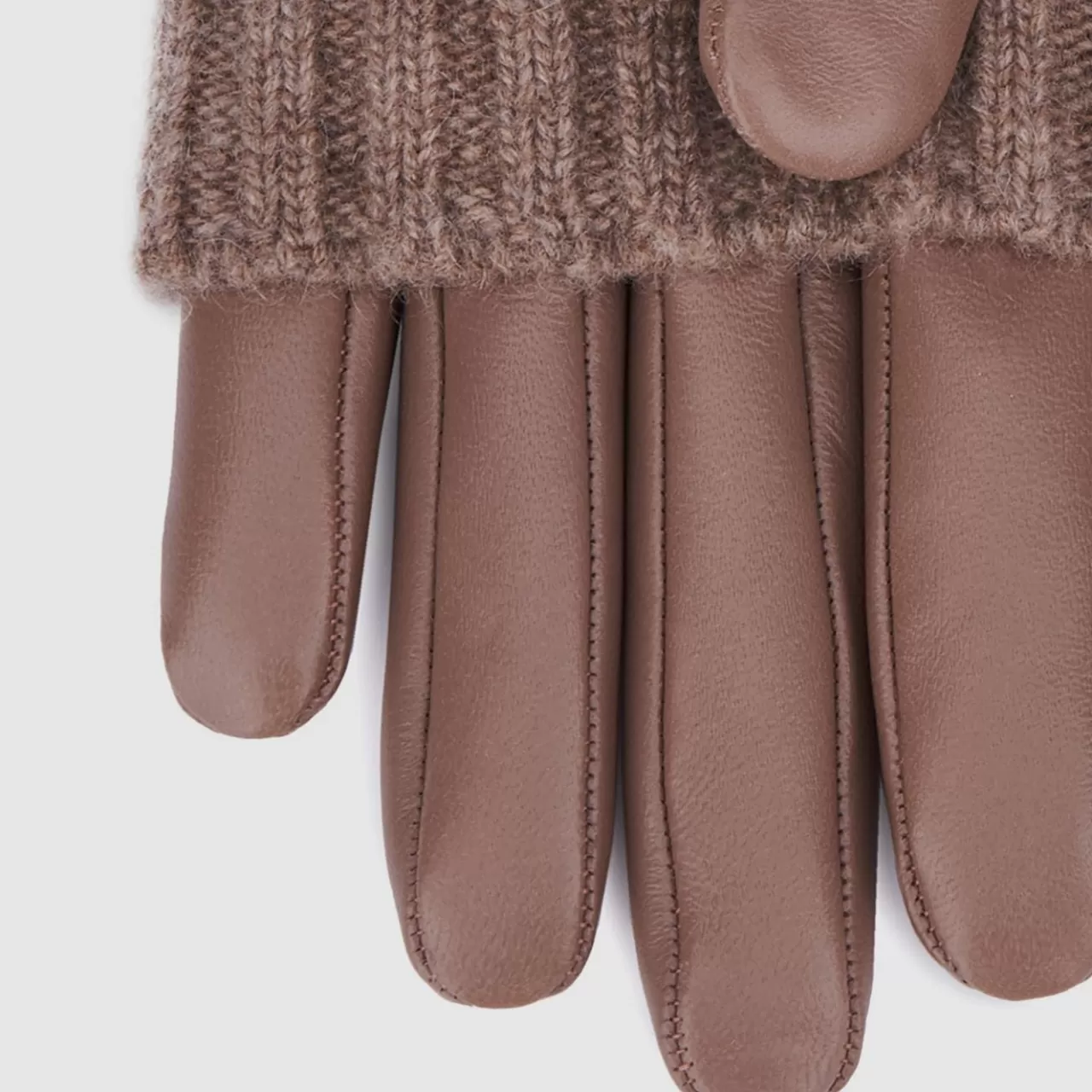 Aquatalia Gloves | Sweater Cuff Glove Taupe